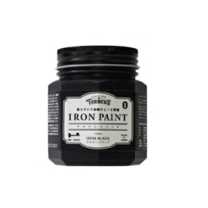 特製刷毛付き!! ターナー アイアンペイント アイアンブラック [200ml] ターナー色