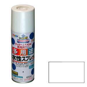 アサヒペン水性多用途スプレー420MLツヤ消しクリヤ