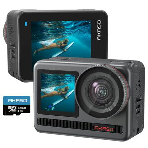 AKASO Brave8 アクションカメラ 4K60fps 48MP スーパースムーズ手ぶ