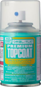 GSIクレオス Mr.トップコート 水性プレミアムトップコートスプレー つや消し 88ml