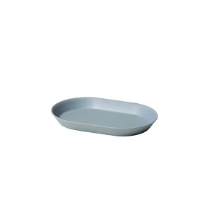 ideaco (イデアコ) オーバル 平皿 18cm 楕円 ブルー usumono pla
