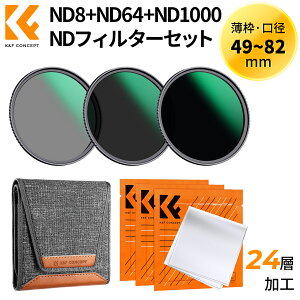 49mm NDフィルターセット ND8+ND64+ND1000 減光量調整 減光フィルター