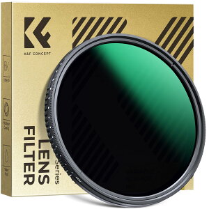 K&F CONCEPT 77mm ND2-400 可変NDフィルター 減光量調整 360°