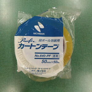 最安値挑戦中 ニチバン カートンテープ 透明 No.640PF 50mm 50m 家庭菜園