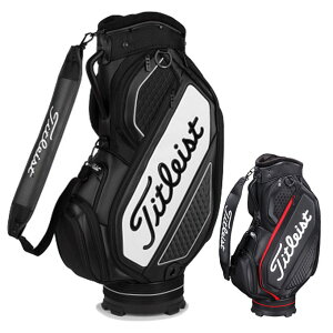 タイトリスト Titleist キャディバッグ メンズ ジェットブラック ミッドサイズ キ