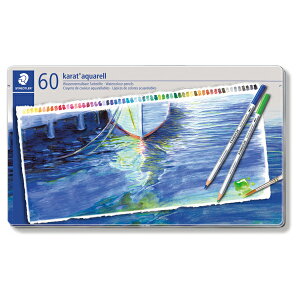 STAEDTLER（ステッドラー） カラト アクェレル 125 水彩色鉛筆 60色セット