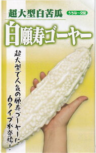 フタバ種苗 超大型白苦瓜 白願寿ゴーヤーのタネ [内容量：約10粒]