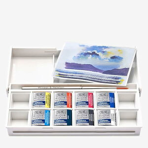 Winsor&Newton (ウィンザー&ニュートン) コットマン 水彩絵具セット 8色ハ