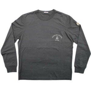 MONCLER モンクレール 長袖Tシャツ メンズ ロンT 胸ポケットロゴ ロゴワッペン