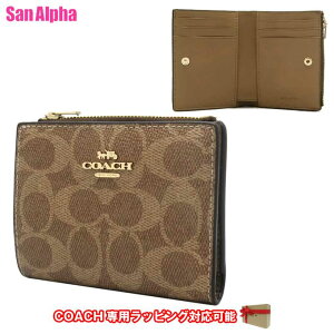COACH コーチ 二つ折り財布 レディース シグネチャー バイフォールド ウォレット ミ