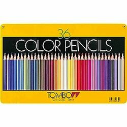 トンボ鉛筆 Tombow Pencil 缶入色鉛筆 36色 NQ CB-NQ36C 目安在