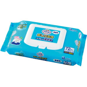 大王製紙 アテント 流せるおしりふき 無香料 1セット（864枚：72枚×12パック）