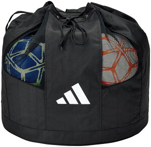 アディダス adidas サッカー ボールバッグ10個入れ ブラック サッカー フットサル