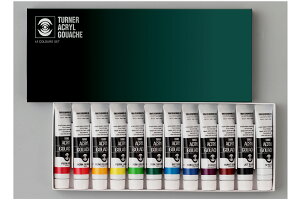 ターナー アクリルガッシュ 12色セット 20ml×12本