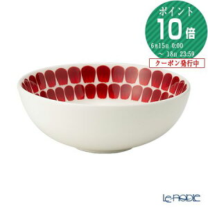 アラビア (ARABIA) 24h トゥオキオ TUOKIO レッド シリアルボウル 18