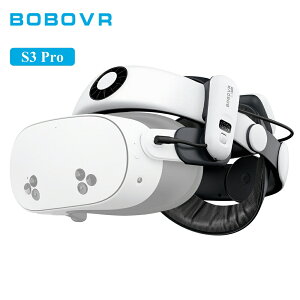 BOBOVR S3 Pro VRヘッドストラップ 10000mAh大容量バッテリー内蔵 メ