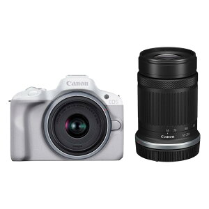 Canon ミラーレス一眼カメラ EOS R50 ダブルズームキット(RF-S18-45+