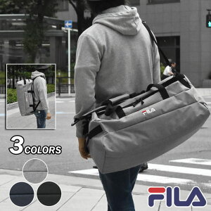 ボストンバッグ メンズ/FILA (フィラ) ポリキャンバス 3way ボストンバッグ /