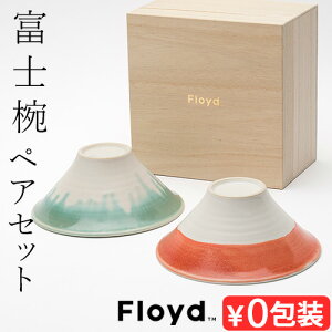 波佐見焼 茶碗 ペア 夫婦茶碗Floyd 富士椀 Couple 2個セット 桐箱入りフロイ
