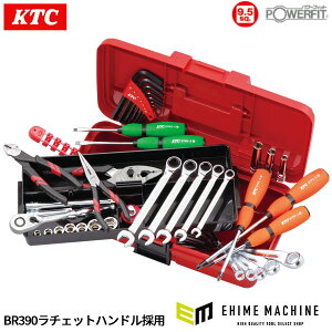KTC 工具セット(片開きプラハードケース)[40点] (SK3402PS)(498943