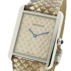 Cartier カルティエ タンクソロ LM W5200021 ベージュ文字盤 SS ステ