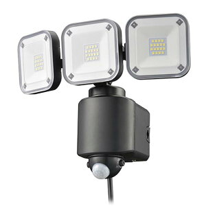 オーム電機 OHM LS-A450W3 monban 防犯センサーライト 3灯コンセント式