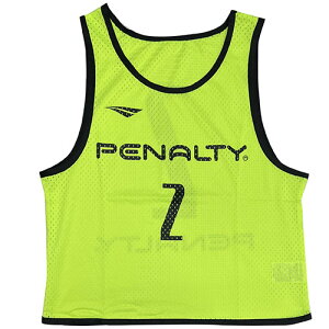 ペナルティ PENALTY ビブス番号入 10枚セット （2番〜11番） Fイエロー サッ