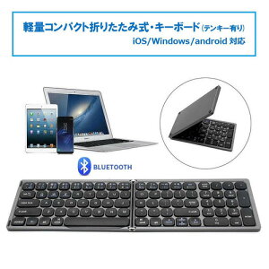 ROYALMONSTER 軽量コンパクト折りたたみ式・キーボード(テンキー付) ［ワイヤレ