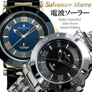 サルバトーレマーラ 電波 ソーラー 腕時計 メンズ 限定モデル SM18112 ステンレス