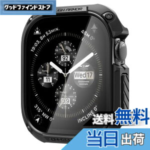 Spigen Apple Watch 11/10 46mm ケース ガラス 一体型 米軍M