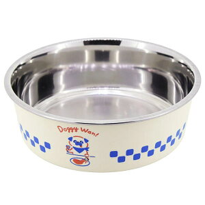ドギーマン ステンレスの食器 ごはんにゃわん 犬用 ダイナー SS（スベリ止め付き）