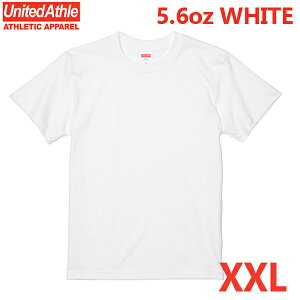ホワイトハイクオリティーTシャツ UNITED ATHLE(ユナイテッドアスレ）5.6oz