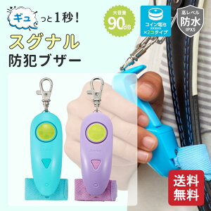レイメイ藤井 防犯ブザー 小学生 男の子 女の子 防水 ギュッと1秒 スグナル ブルー E