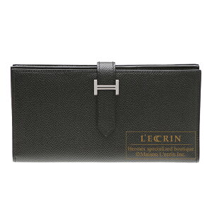 エルメス ベアンスフレ ブラック ヴォーエプソン シルバー金具 HERMES Bearn