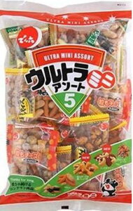 でん六 ウルトラミニアソート 200g×12袋入 お菓子 箱買い ミックスナッツ 豆菓子ミ