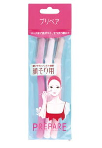 ファイントゥデイ プリペア 顔そり用L字型カミソリ 3本入 ×10個