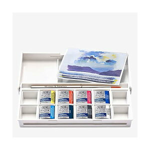 Winsor&Newton (ウィンザー&ニュートン) コットマン 水彩絵具セット 8色ハ