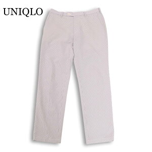 UNIQLO ユニクロ 春夏★ 2WAYストレッチ シアサッカー スラックス パンツ Sz