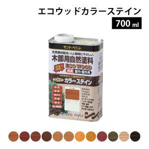 屋内外木部用塗料（木部用自然塗料） サンデーペイント エコウッドカラーステイン 〈天然樹脂
