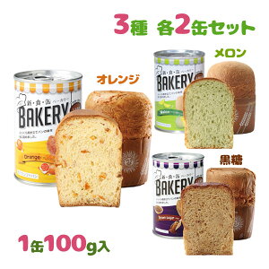 非常食 パンの缶詰 保存食 新食缶ベーカリー 缶入りソフトパン 3種6缶セット 防災グッズ