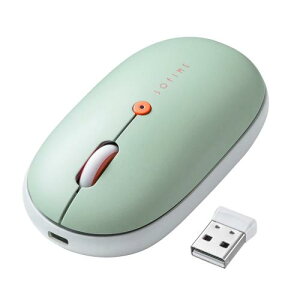 サンワダイレクト ワイヤレスマウス USB-A 無線 薄型 静音 充電式 Type-C 高