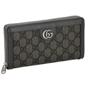 グッチ 長財布 レディース オフィディア ジップアラウンドウォレット グレー GUCCI