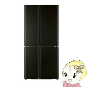 [予約 約1週間以降]冷蔵庫 AQUA アクア 515L 4ドア サテンブラック AQR-
