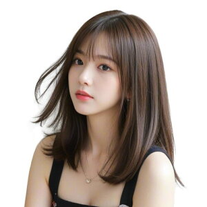 BARSDAR ウィッグ ストレート ミディアム セミロング レディース wig カツラ