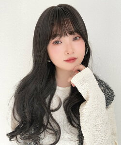 Brightlele 「 リラックスセミロング 2タイプ 」 ウィッグ ロング 自然 グラ