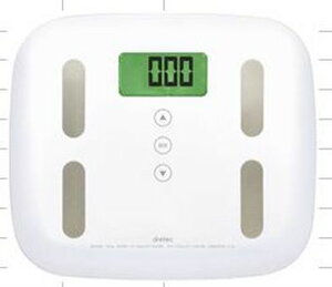 ドリテック 体重体組成計 ピエトラプラス ホワイト BS-238WT 体重計 体重測定 重