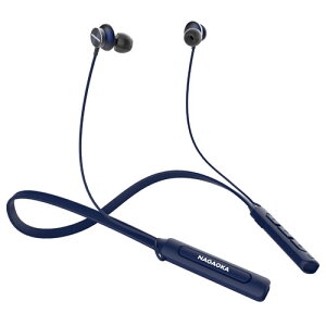 ナガオカ BT826BL ブルー ネックバンド型ワイヤレスイヤホン BT826BL