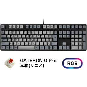 プリンストン JIS112キーRGBライト メカニカルキーボード(GATERON／赤軸リニ