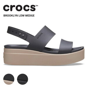 クロックス レディース サンダル CROCS クロックス ブルックリン ロウ ウェッジ ウ
