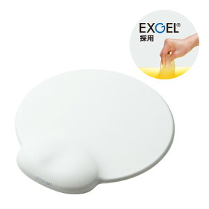 エレコム MP-DG01WH リストレスト付きマウスパッド“dimp gel” ホワイト